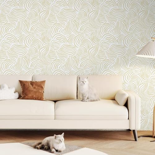 Dimoon 177" ｘ17.3 Modern Peel and Stick Wallpaper Boho Contact Paper White - Image 4