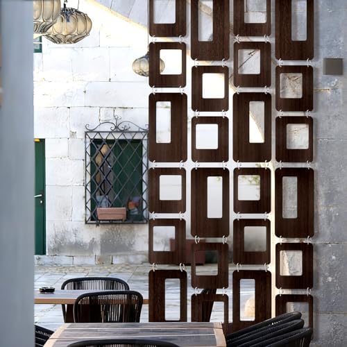 Thyle 4 Strings Mid Century Modern Room Decor Divider Brown Hanging Decorative - Image 6