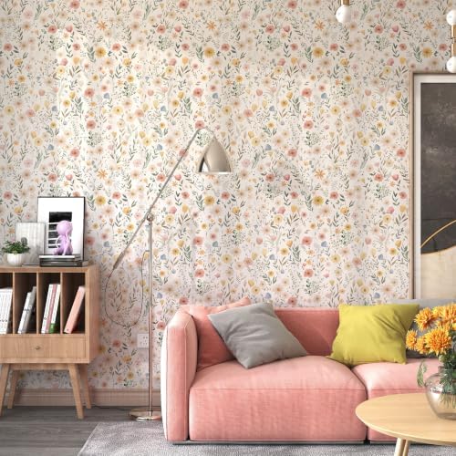 Floral Peel and Stick Wallpaper 17.3"×78.8" Floral Contact Paper - Image 2