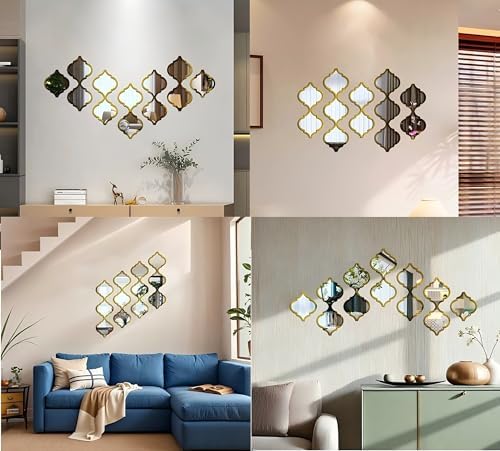 12Pcs Acrylic Mirrors for Wall Decor - Image 7