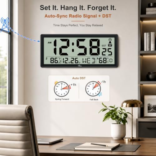 WallarGe 14.5” Atomic Clock - Image 3