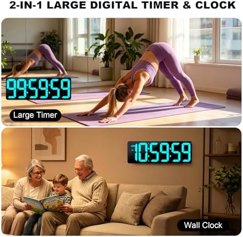 TXL 17.2" Bluetooth Digital Wall Clock - Image 2