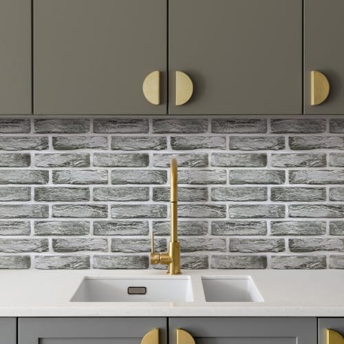 COMSTICKC 3D Faux Brick Wall Panels Peel and Stick Decorative Tiles Sticker - Image 4