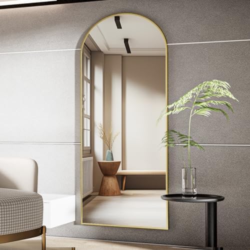 Koonmi 71x26 Arched Full Length Mirror, Floor Mirror - Image 6