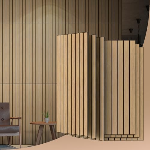6 Pack 47.2"x23.6" Acoustic Panels, Sound Absorbing Panels, Teak-Color by UMIACOUSTIC