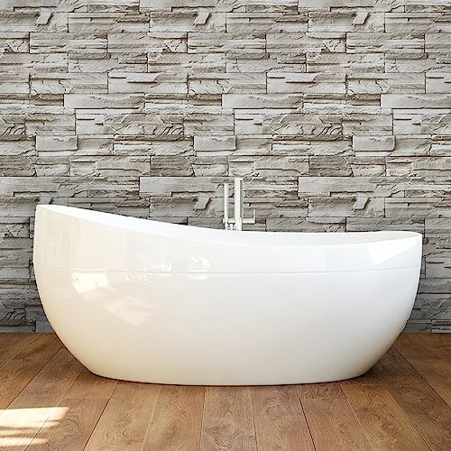 Timeet Brick Wallpaper Peel and Stick Wallpaper Faux Brick Contact Paper Stone - Image 2