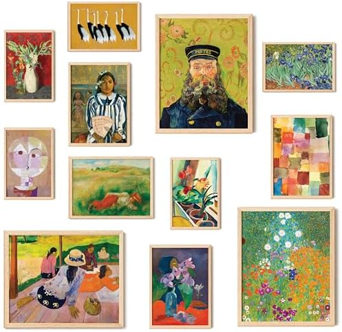 97 Decor Eclectic Wall Art Set, 12 Colorful Gallery Prints by 97Decor