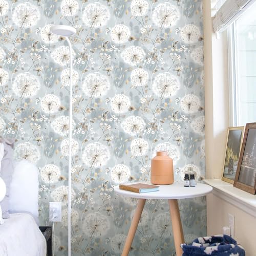 Nukofal Floral Wallpaper Peel and Stick Dandelion Contact Paper - Image 3