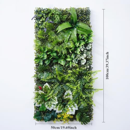 Artificial Greenery Wall Panels, 4 Pack, 20 x 40 in, Faux Grass Wall - Image 4