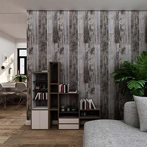Yun-aeon Natural Wood-Gray Contact Paper Peel and Stick Wallpaper - Image 4
