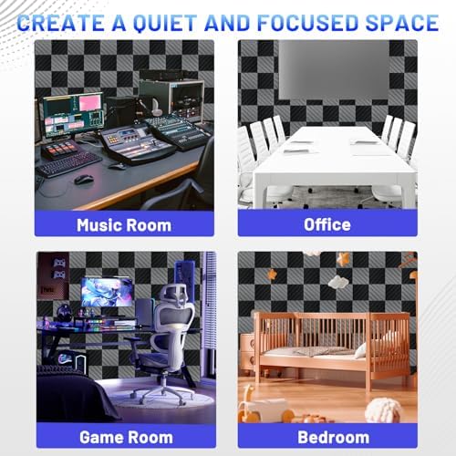 Focusound 16 Pack Sound Proof Foam Panels - Image 7