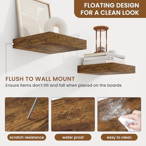 Floating Shelves for Wall, Wall Mounted Wood Shelves - Image 5