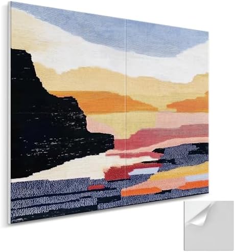 4 Pack Art Acoustic Panels, Decorative Sound Absorbing Wall Art by AUSLET