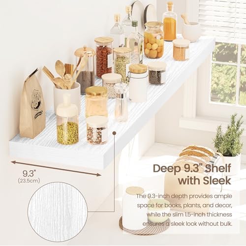 Vivelove Floating Shelves 9 inch Deep 40”Long Set of 2 - Image 5