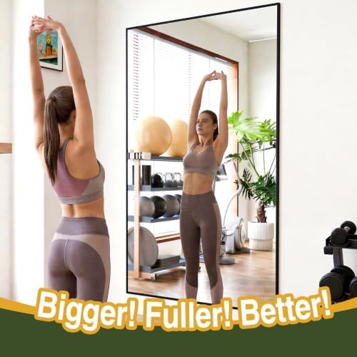 MELOMOIR 81"x41" Oversized Floor Mirror Freestanding, Extra Large Floor Mirror - Image 5