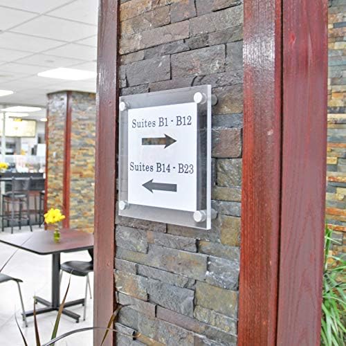 Azar Displays 105511 8.5" x 5.5" Standoff Sign Holder - Image 2
