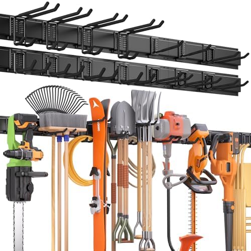 99 Inches Garage Storage, UUP Garage Organization, Wall Mount Garden Tool by UUP