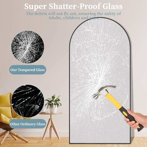72"x44" Arched Full Length Mirror - Image 4