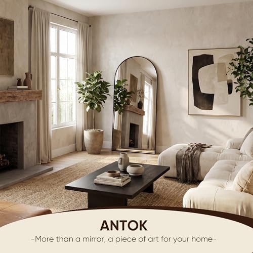 Antok 71" x26” Arched Full Length Mirror, Floor Mirror - Image 4
