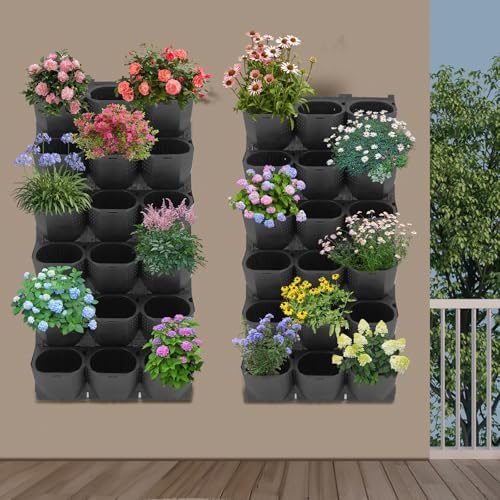 Vertical Wall Planter with 36 Pots, Hanging Garden Plant Flowerpot Holder - Image 3