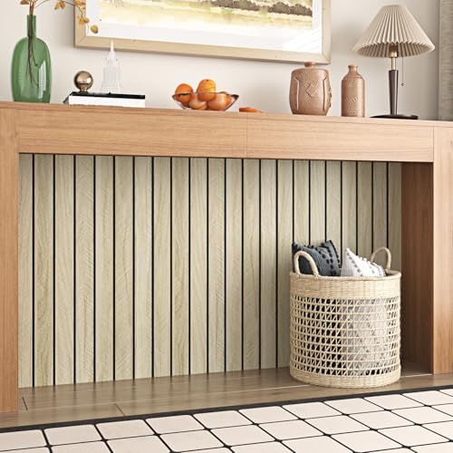 Wallercity Light Brown Peel and Stick Wood Panels - Image 6
