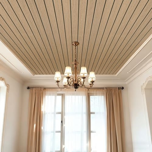 3D Peel and Stick Wall Panels PVC Grille Slat 118"x15.8" Self-Adhesive Wall - Image 6