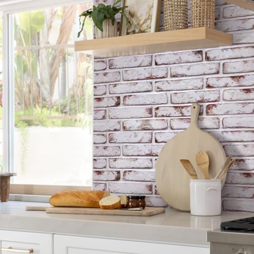 COMSTICKC 3D Faux Brick Wall Panels Peel and Stick Decorative Tiles Sticker - Image 6