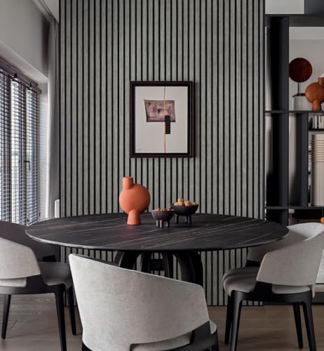 myforHD Wallpaper Peel and Stick Wood Grating Stripe Self-Adhesive Wallpaper - Image 2