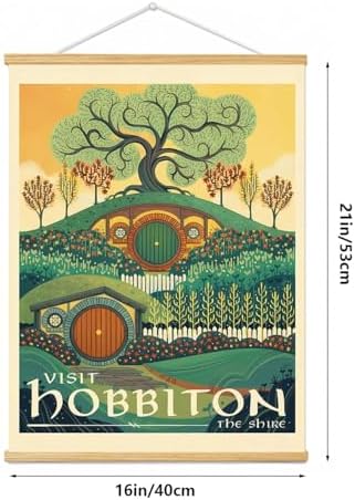 Middle Earth Landscape Wall Art Prints Canvas PaintingFantasy Posters, Wall - Image 4