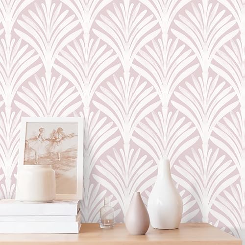 Hopepak Pink Wallpaper Peel and Stick Removable Self Adhesive Wall Paper by Hopepak