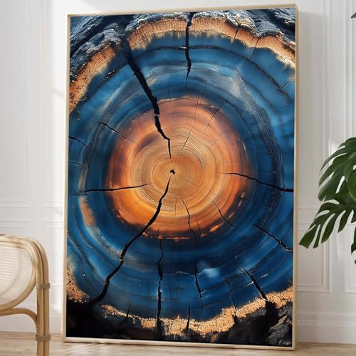 Tree Ring Wall Art Framed, Modern Nature Decor - Image 2