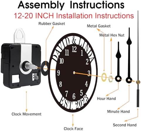 Personalized Metal Wall Clock - Image 7