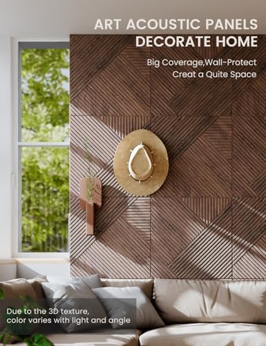 Fluxynara 6-Pack Large Felt Bulletin Board, Walnut Diamond - Image 4