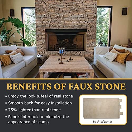 AZ Faux High-Density Polyurethane Faux Stone Wall Covering Panels - Image 4