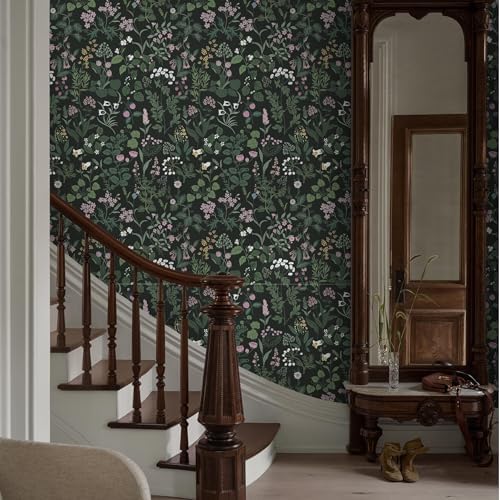 Dimoon 17.3''x236.2''Peel and Stick Wall Paper Floral Wallpaper Wall Art Renter - Image 7
