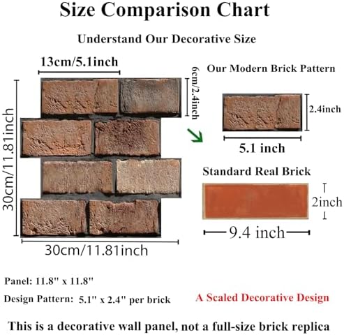 3D Brick Wall Panels Peel and Stick - Image 2