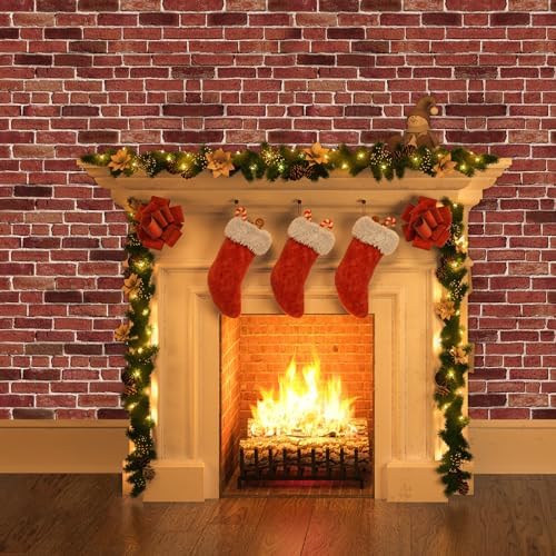 Chuangdi 2Pcs 4.5 x 9ft Brick Stone Backdrop Wallpaper Tablecloth - Image 5