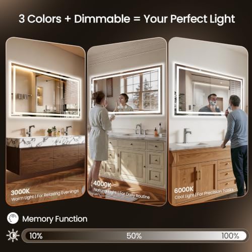 60"x30" LED Bathroom Mirror - Image 3