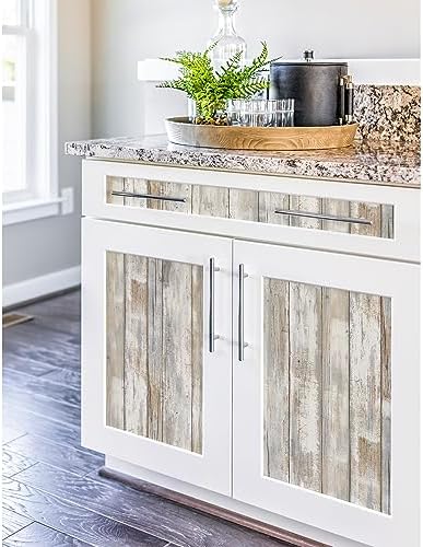 RoomMates White Distressed Wood Peel and Stick Wallpaper - Image 5
