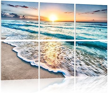Acoustic Panels Beach Art, Sound Proofing Wall Panels, Noise Absorbing by YPY