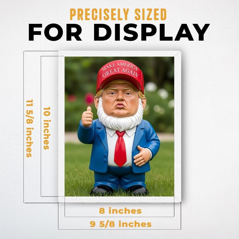 InkFlow Posters Garden Gnome Figurine Canvas Poster - Image 3