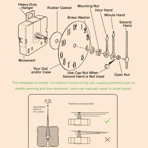 HZDHCLH Luminous Wall Clock 12 Inch Silent Non Ticking Clock - Image 7