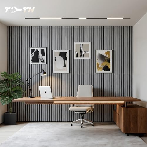 TO-TH Acoustic Wall Panels Sound Absorbing Panel Wood-Look 10Pack - Image 6