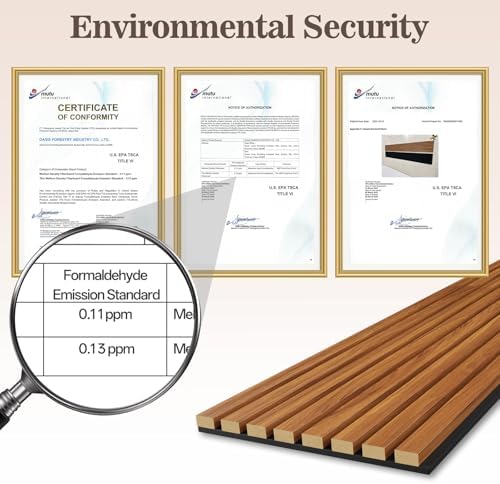 4 Pack Acoustic Wood Panels for Wall 47.24" x 12.79" Soundproof - Image 5