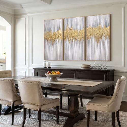 SAFERRYHOME Abstract Hand Painted Wall Art, Large 20"x40"x3 Framed - Image 5