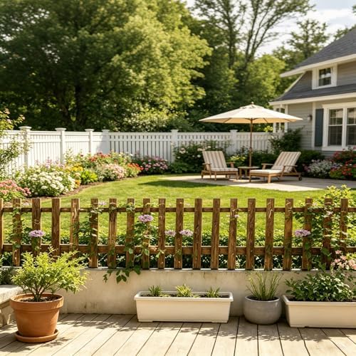 Pack of 2 Vertical Wooden Wall Planter Trellis - Image 5
