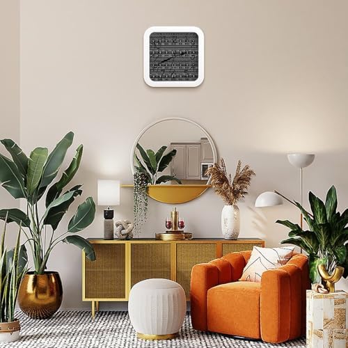Modern Mudcloth Square DIY Frame Wall Clock - Image 7
