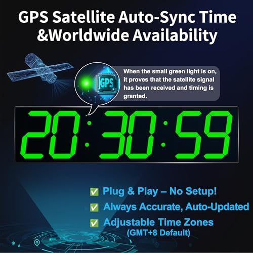 CHKOSDA 28 Inch Oversized Digital Wall Clock - Image 3