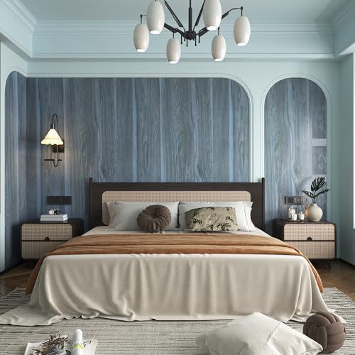 BOMENG Wood Grain Contact Paper Vinyl Wallpaper Peel and Stick Desk Wrap - Image 5