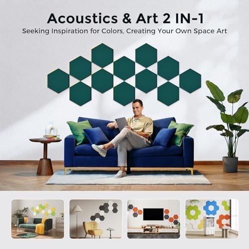 Self-Adhesive Acoustic Panels, 2nd Generation Sound Absorbing Panel, - Image 5